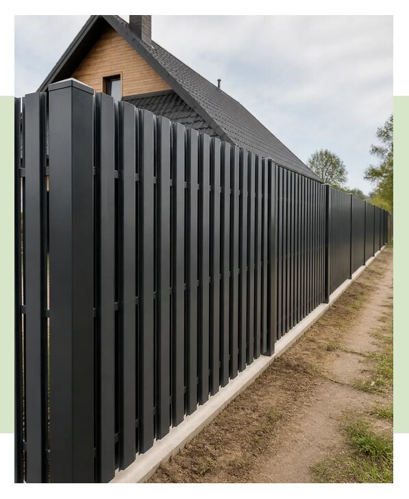 Монтаж забора из евроштакетника в Нерюнгри по цене от 2715 р. | ЗаборЭксеперт-Нрю